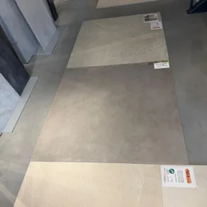 Vloertegel 120x120 cm betonlook Iwaki grijs N35T restpartij