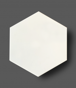 Vloertegel 15x17 cm Cifre Hexagon Timeless White