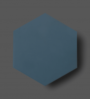 Vloertegel 15x17 cm Hexagon Donkerblauw C165 Is geschikt op de vloer en wand.