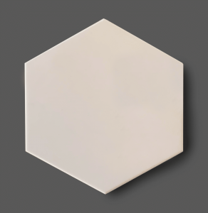 Vloertegel 15x17 cm Hexagon Ivoorwit C166 Is geschikt voor in de badkamer, keuken of in het toilet.