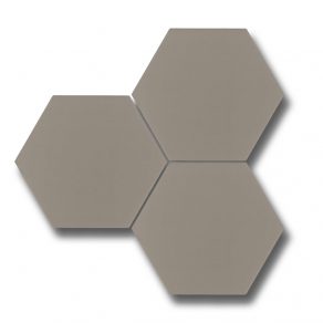 Vloertegel 17,5x20 cm Hexagon Gradi grijs A409