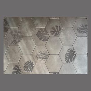 Vloertegel 20x24 cm Hexagon en Decortegels Merci Licht grijs R26_