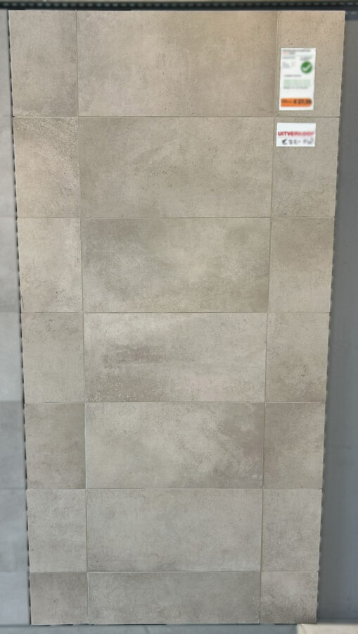 Vloertegel 30x60 cm Betonlook beige DC91
