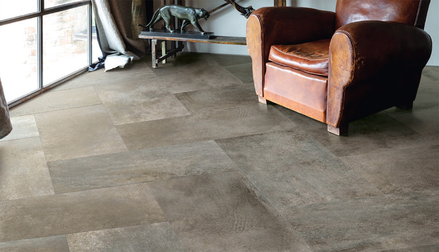 Vloertegel Tivoli Metallook Taupe Bruin Grijs CC23