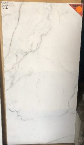 vloertegel 60x120 marmerlook wit met grijze en bruine adders mat wit