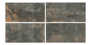 Vloertegel 60x120 Metallook Oxideer Antraciet NAV55 diverse printen