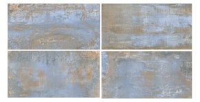 Vloertegel 60x120 Metallook Oxideer Blauw NAV53 diverse printen