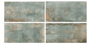 Vloertegel 60x120 Metallook Oxideer Groen NAV52 diverse printen
