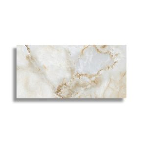 Vloertegel 60x120 cm Marmerlook Onix Goud R109. Ook in diverse maten leverbaar