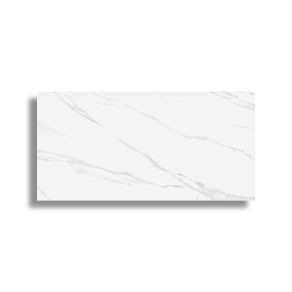 Vloertegel 60x120 cm Marmerlook Statuario Naples wit grijs R130. Ook in andere maat leverbaar