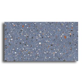 Vloertegel 60x120 cm Terrazzo Architect blauw R96