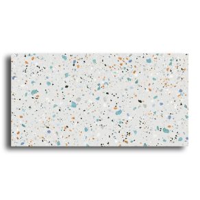 Vloertegel 60x120 cm Terrazzo Architect licht grijs R94