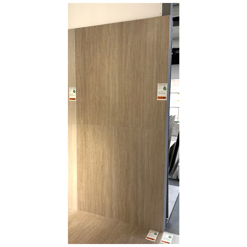Vloertegel 60x120 cm Travertine Fortuna beige N71 in de showroom