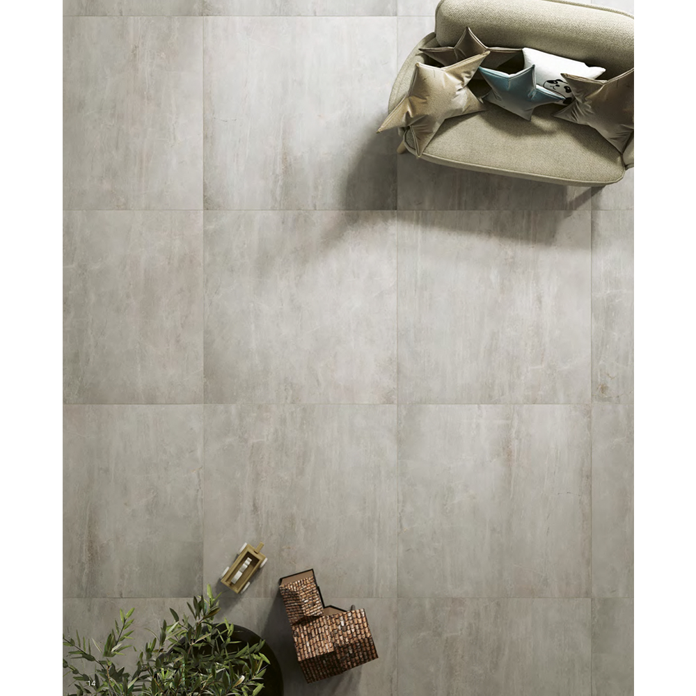 Vloertegel 60x120 cm natuursteenlook Flori licht grijs M4_inspiratie foto