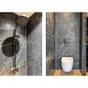 Vloertegel 60x60 cm APE Night Luxe Mate Marmerlook Zwart A83
