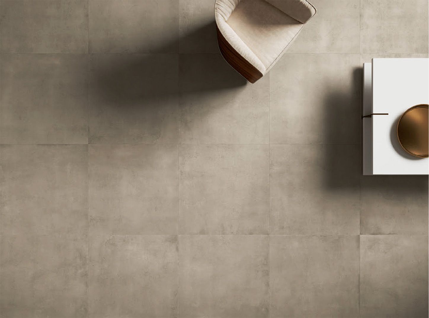 Vloertegel 60x60 cm Betonlook Garda bruin grijs CC29 - inspiratie