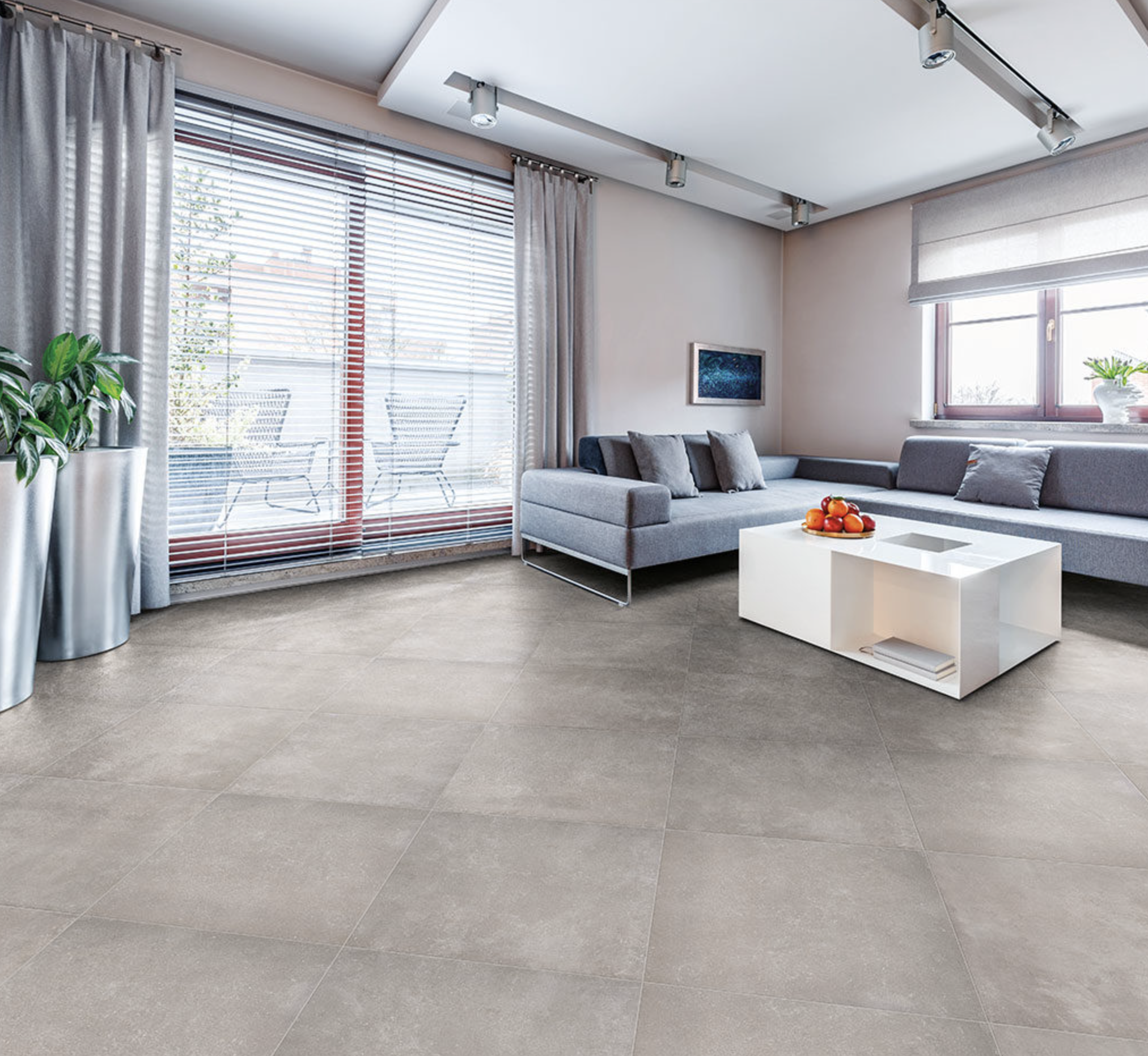 Vloertegel 60x60 cm Betonlook Rubiera grijs RBT134