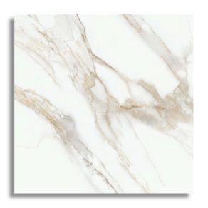 Vloertegel 60x60 cm Marmerlook Carrera Goud Mat N76. Ook in andere maten leverbaar
