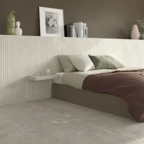 Vloertegel 60x60 cm Marmerlook Emila Taupe Bruin R10 DC162 is geschikt voor vloerverwarming