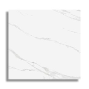Vloertegel 60x60 cm Marmerlook Statuario Naples wit grijs R130. Ook in andere maat leverbaar
