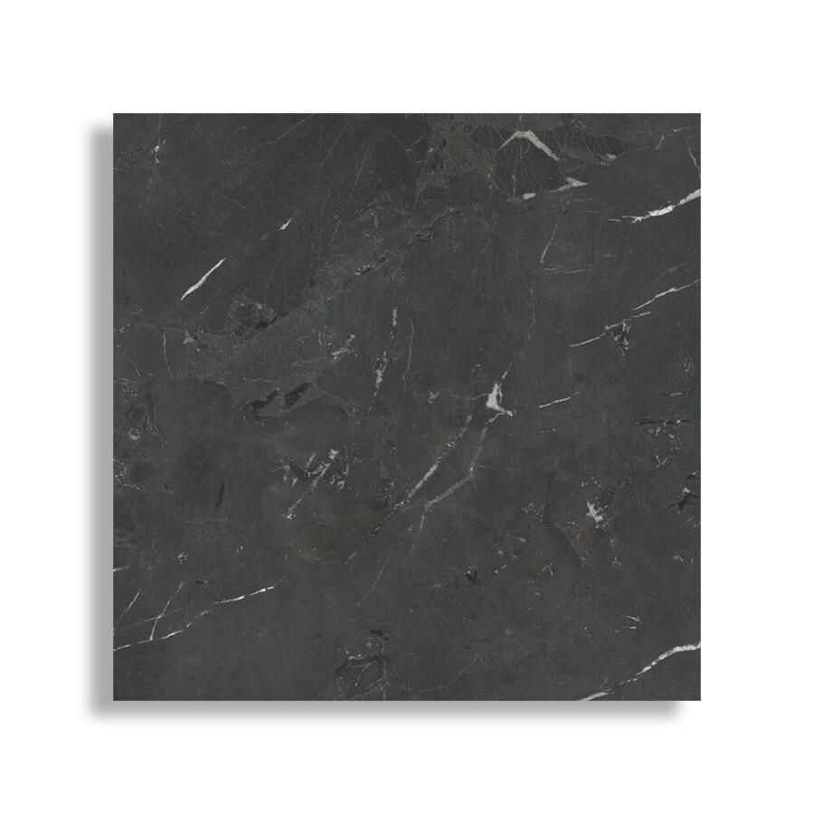 Vloertegel 60x60 cm Marmerlook Unik Zwart wit R10 G161