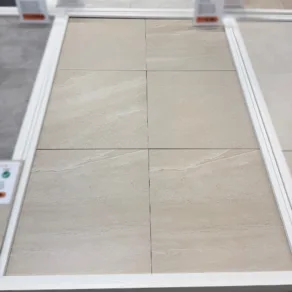 Vloertegel 60x60 cm Natuursteenlook Flintstones Beige G45 in rb tegels showroom