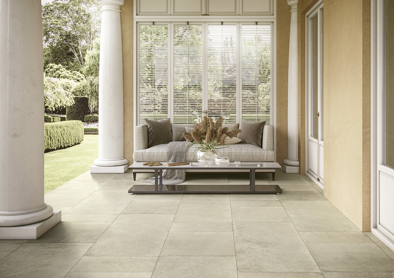 Vloertegel 60x60 cm Natuursteenlook Frankrijk Taupe M18 inspiratie
