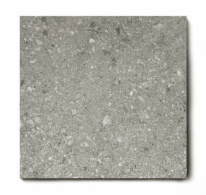 Vloertegel 90x90 cm Terrazzo-look Grijs A19 is ook leverbaar in 60x120 cm. Deze gebakken keramische tegels zijn bijna niet te onderscheiden van origineel natuursteen door het natuurlijke reliëf. Keramische tegels zijn gemakkelijker te onderhouden en hoeven niet geïmpregneerd te worden.