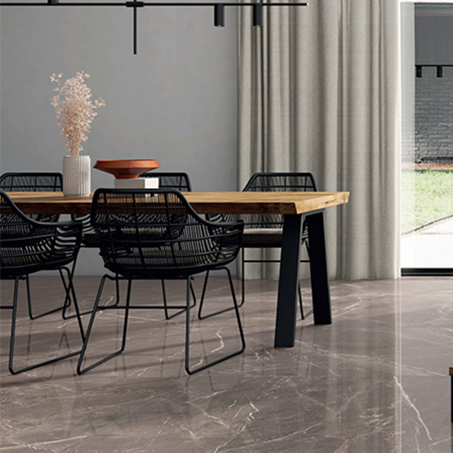 Vloertegel 60×60 cm marmerlook Ferrolbosco Bruin R71