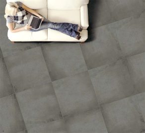 Vloertegel 60×60 cm Cercom Gavi Betonlook grijs CC1 - inspiratie foto