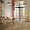 Vloertegel 60×60 cm betonlook Gadu bruin DC115 - voorbeeld foto