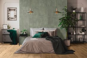 Vloertegel 80×80 cm Metallook Alloy Vintage Groen DC104 - inspiratiefoto