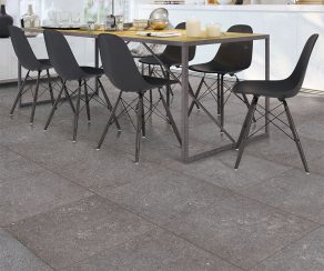 Vloertegel 90x90 cm betonlook Busto donkergrijs RBT144