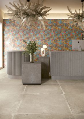 Vloertegel Betonlook Roma Beige grijs M23 op de vloer - inspiratie