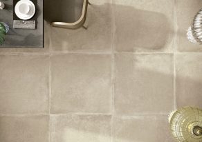 Vloertegel Betonlook Roma Beige grijs M23 op de vloer - inspiratie