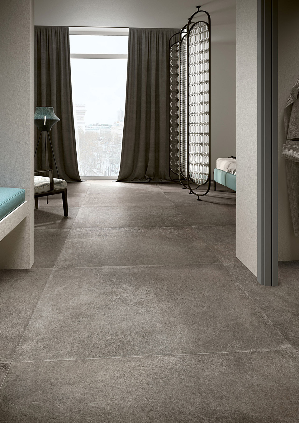 Vloertegel Betonlook Roma Donkergrijs M24 - inspiratie