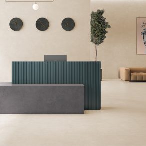 Vloertegel Betonlook Sevilla Licht beige G53 op kantoor gelegd_inspiratie foto