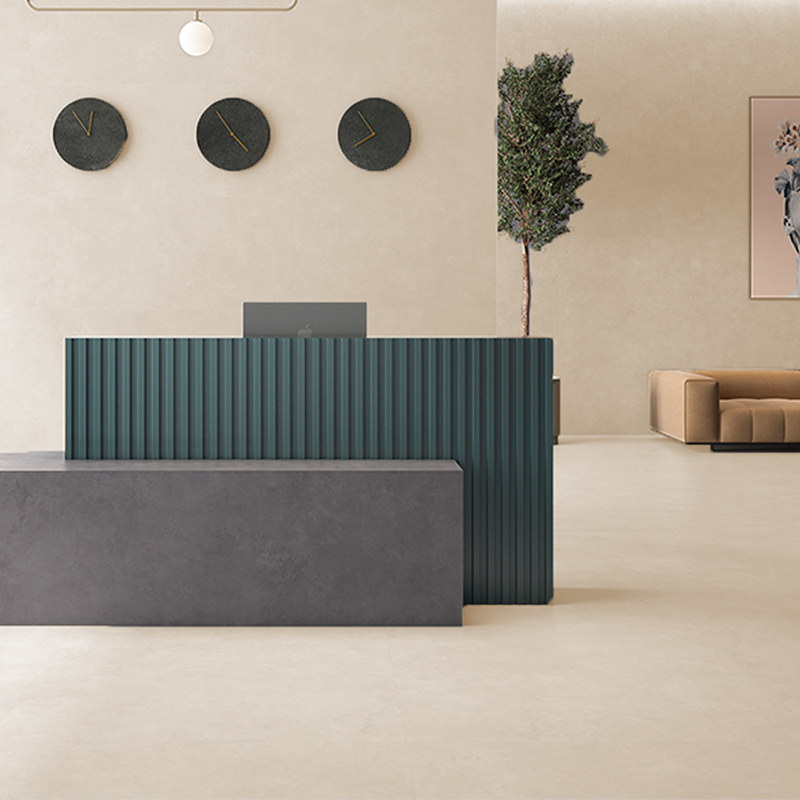 Vloertegel Betonlook Sevilla Licht beige G53 op kantoor gelegd_inspiratie foto