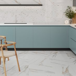 Vloertegel Marmerlook Bahrein Goud R108 als keukentegels gelegd_inspiratie foto