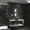 Vloertegel APE Night Luxe Mate Marmerlook Zwart A83- sfeerfoto