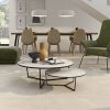 Vloertegel Natuursteenlook Ardosia Taupe beige R114 in de woonkamer gelegd_inspiratie foto