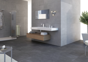 Vloertegel Nexus anthracite en Nexus Pearl van Cifre Ceramica