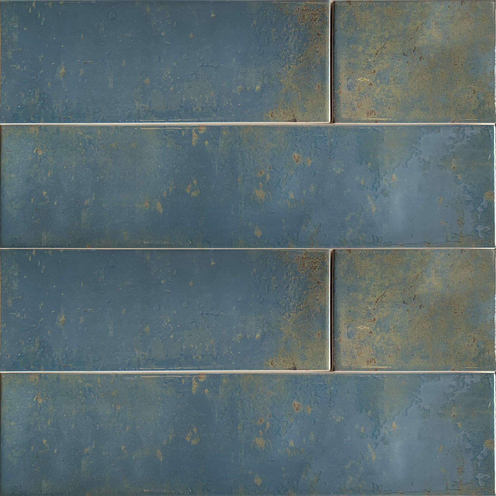 Generaliseren ei vervagen Wandtegel 10x40 cm blauw roest A90 | RB Tegels Tiel
