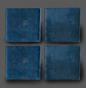 Wandtegel 10×10 cm Glans Donker Blauw C155 Is geschikt voor in de badkamer, keuken of in het toilet.