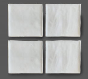 Wandtegel 10×10 cm Glans Wit C154 Is geschikt voor in de badkamer, keuken of in het toilet.