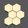 Wandtegel 10×11 cm Hexagon Ivoor A263 Is geschikt voor in de badkamer, de keuken of het toilet
