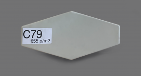Wandtegel 10×20 cm Glans Licht grijs C79 is geschikt voor badkamer, keuken of toilet