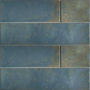Wandtegel 10×40 cm blauw roest A90 is geschikt voor badkamer, keuken of toilet