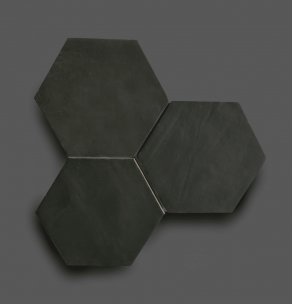 Wandtegel 13,9×16 cm Hexagon Donker Grijs A182 Is geschikt voor in de badkamer, de keuken of het toilet