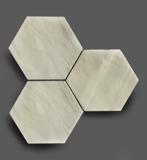 Wandtegel 13,9×16 cm Hexagon Gebroken wit A185 Is geschikt voor in de badkamer, de keuken of het toilet